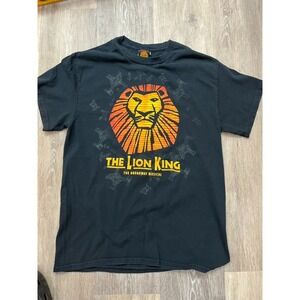 Vtg Y2K The Lion King Broadway Musical T Shirt Simba Scar Sz M